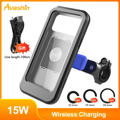 Bike Phone Mount with Wireless Charging