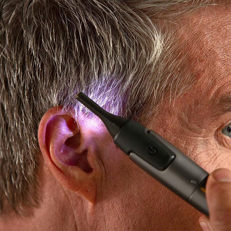 Precision Trimmer with LED Light & Titanium Blades