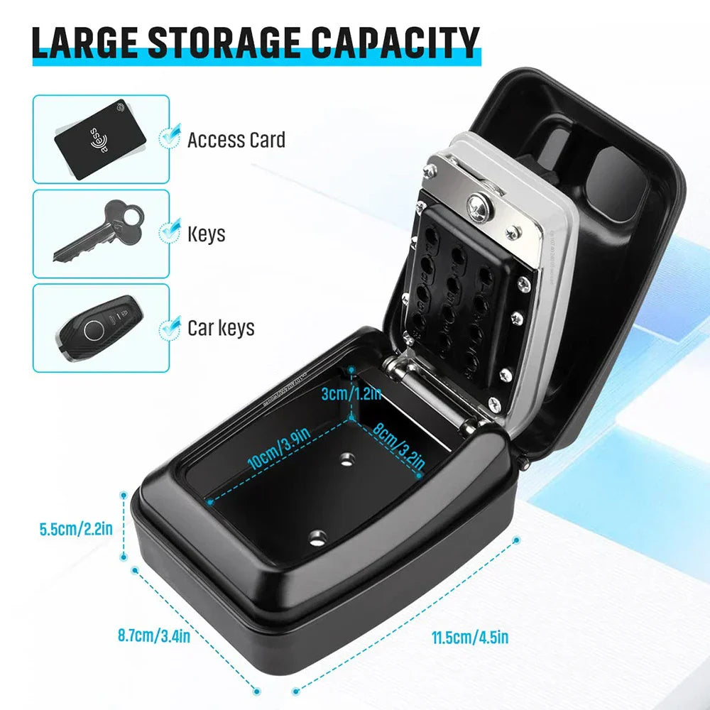 Waterproof Key Box with Combination Lock