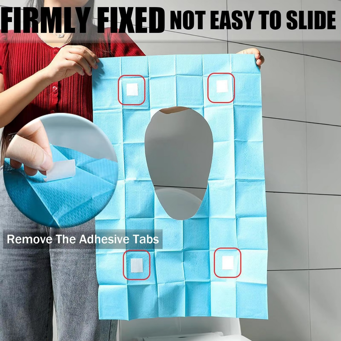 Toilet Seat Cover Waterproof & Non-Slip