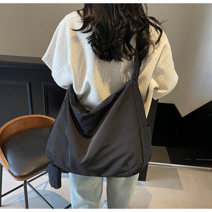 Large Shoulder Bag with Zipper