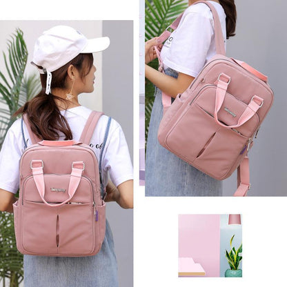 Oxford Rucksack with USB Charging Port, Water-Resistant