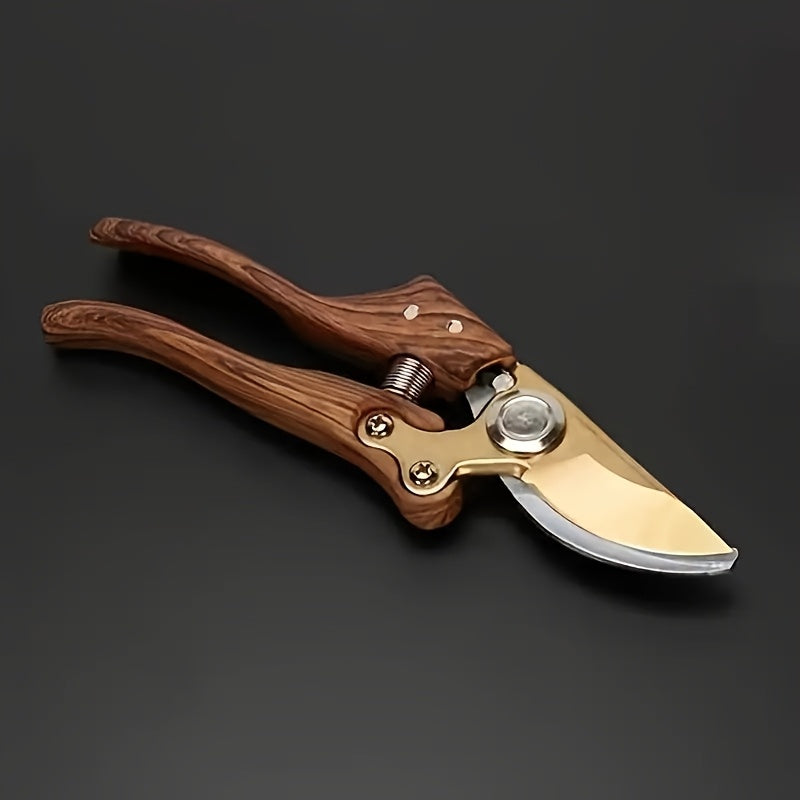 Ergonomic SK5 Garden Shears with Wooden Handle