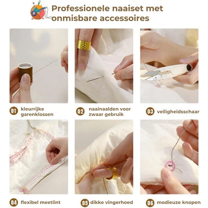 Magnetic Sewing Kit with Double-Layer Box
