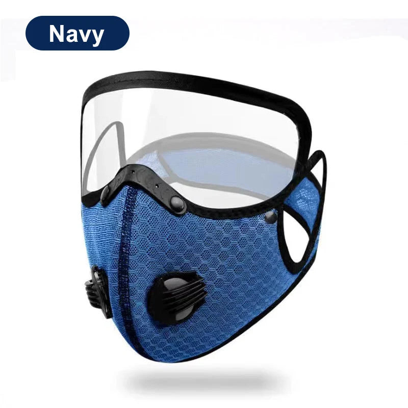2-in-1 Motorcycle Mask with Anti-UV Glasses