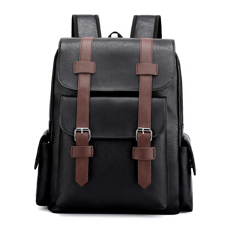 VeroLuxe PU Leather Backpack with Laptop Compartment