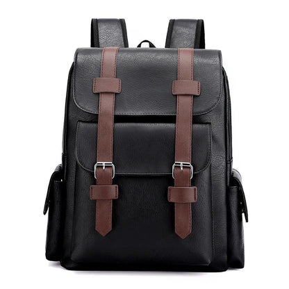 VeroLuxe PU Leather Backpack with Laptop Compartment