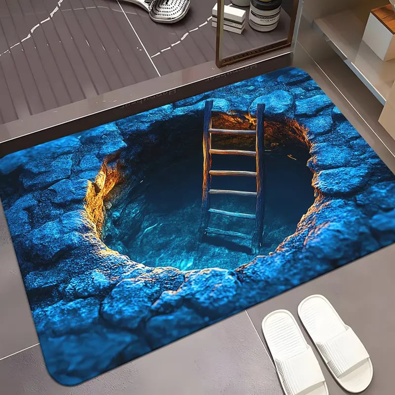 3D Optical Illusion Door Mat – Anti-Slip