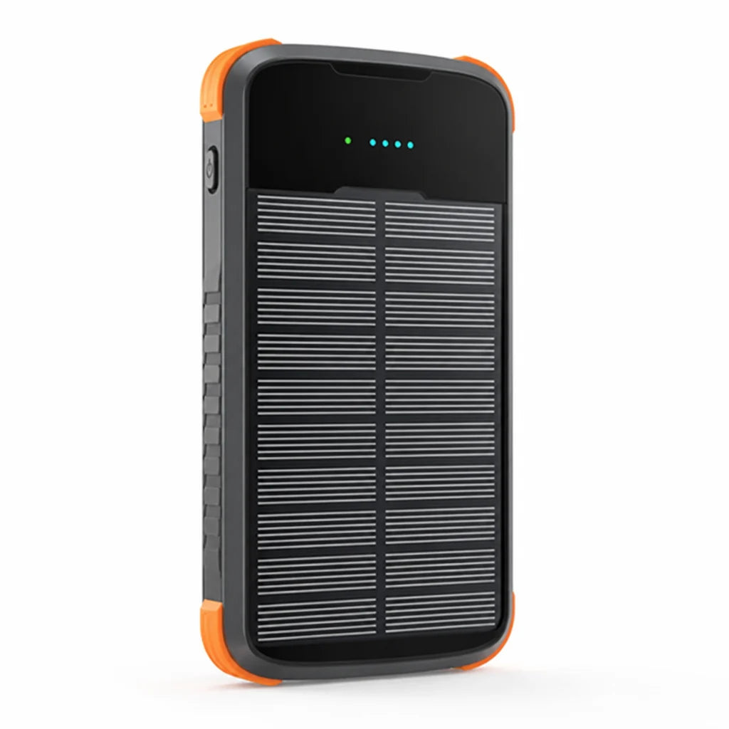 Solar-Powered High-Capacity Power Bank (Integrated Multi-Charging Cables & Jump Starter)