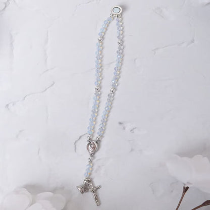 Handcrafted Pearl Prayer Bracelet with Magnetic Clasp