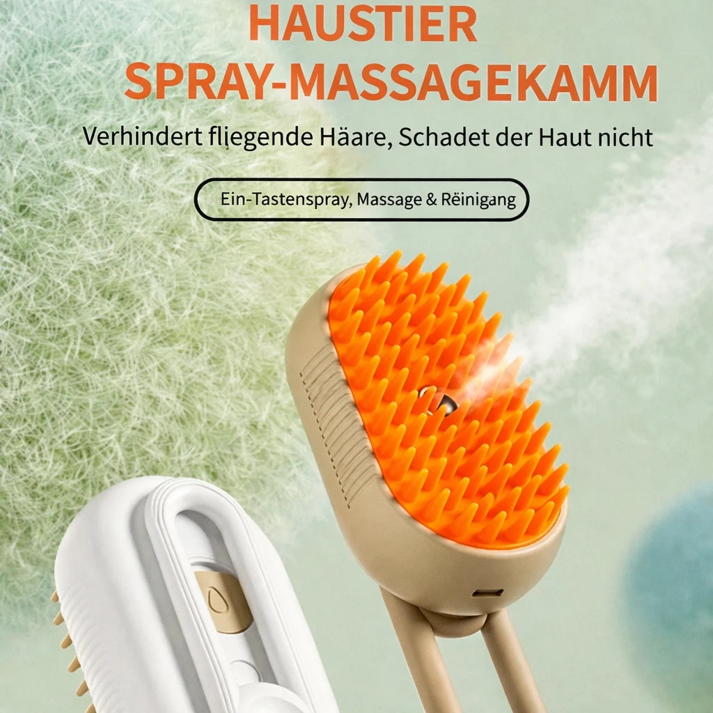 FurEase™ 3-in-1 Spray Brush — Transform Fur Care into a Stress-Free Pampering Ritual for Sparkling Clean Furniture and Happy Pets