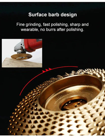 Carbon Steel Angle Grinder Wood Shaping Disc