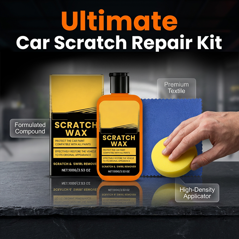 Car Scratch Care Paste Set with Sponge & Cloth