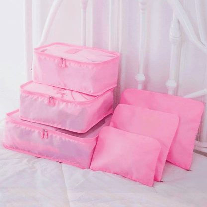 Suitcase Organizer Set with 6 Packing Pouches