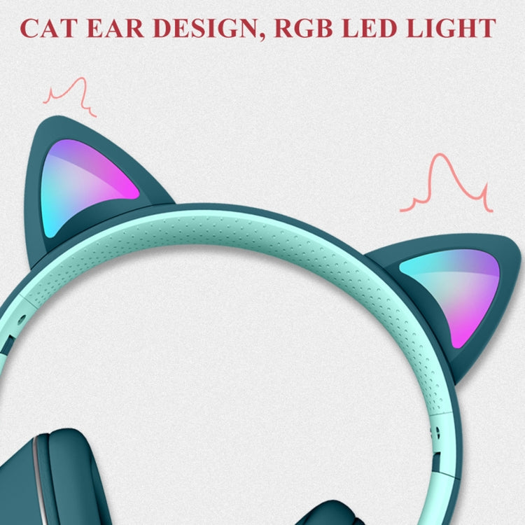 Gaming Headset Cat Ear LED Lighting USB 3.5mm