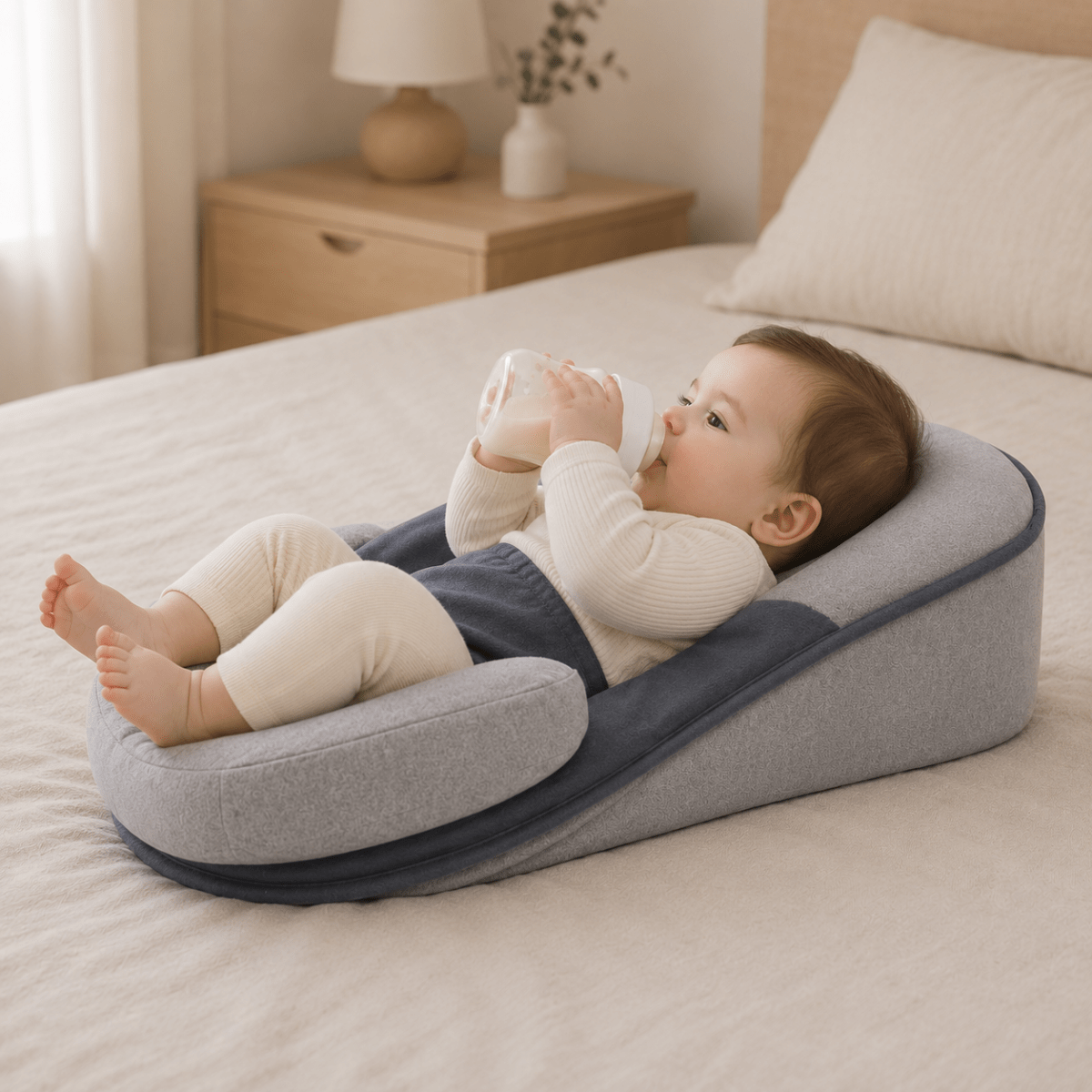 Ergonomic Baby Pillow with Gentle Incline