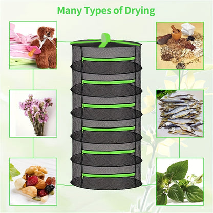 Herb Drying Rack Foldable 6 or 8 Tiers