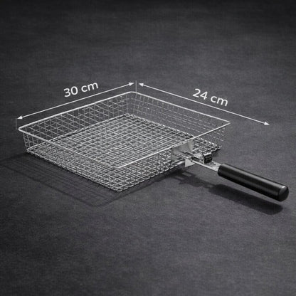 GrillMaster Pro Stainless Steel Grill Basket