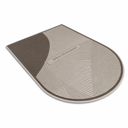 Crease-free, noise-reducing printed floor protection mat for office chairs