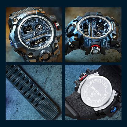 Men's Multifunction Watch with Luminous Display & Water Resistance