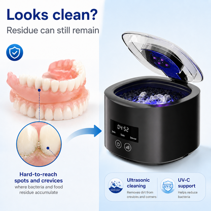 Ultrasonic UV-C Denture Cleaner