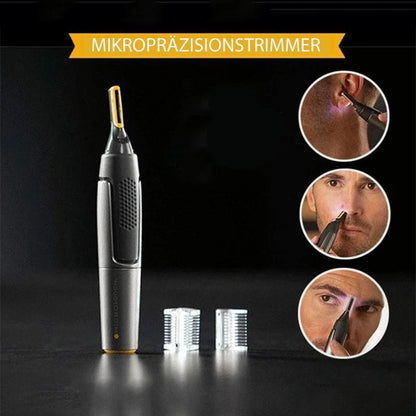 Precision Trimmer with LED Light & Titanium Blades