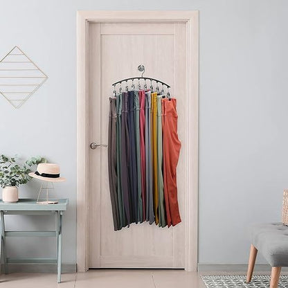 Leggings Organizer Clothes Hanger with Rubber Clips