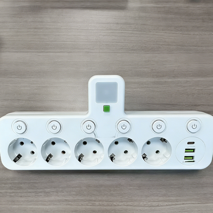 PowerNest Extension Lead with USB Ports & Switches