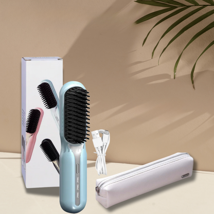 Cordless Hair Styler with Ceramic Brush, Rechargeable