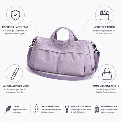Robust lightweight everyday bag with multiple compartments