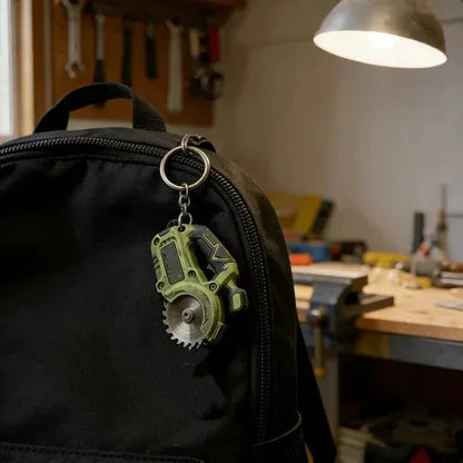 EdgeCraft™ Mini Grinder Keychain — compact, decorative, and always handy