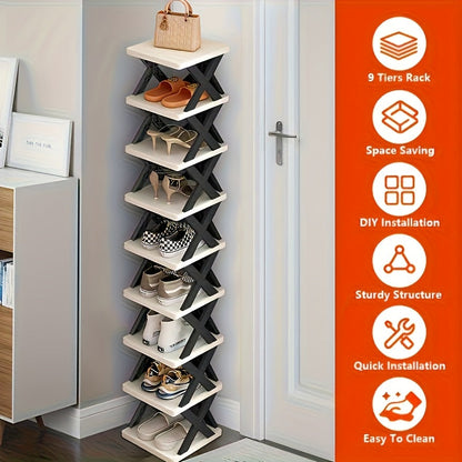 Narrow Shoe Rack Tower
