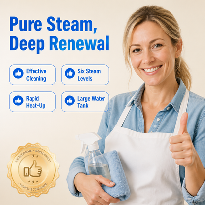 Steam cleaner with high steam temperature