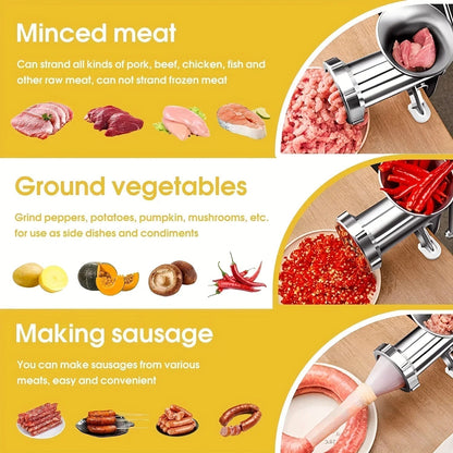 Manual Meat Grinder MeatMaster Pro with Table Mount