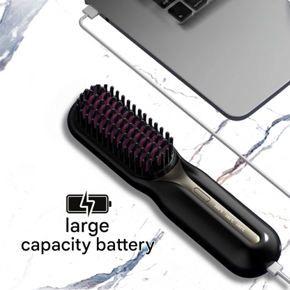 Cordless Hair Styler with Ceramic Brush, Rechargeable