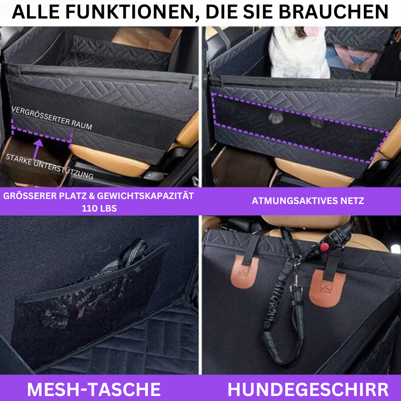 Dog Car Seat with Hard Base