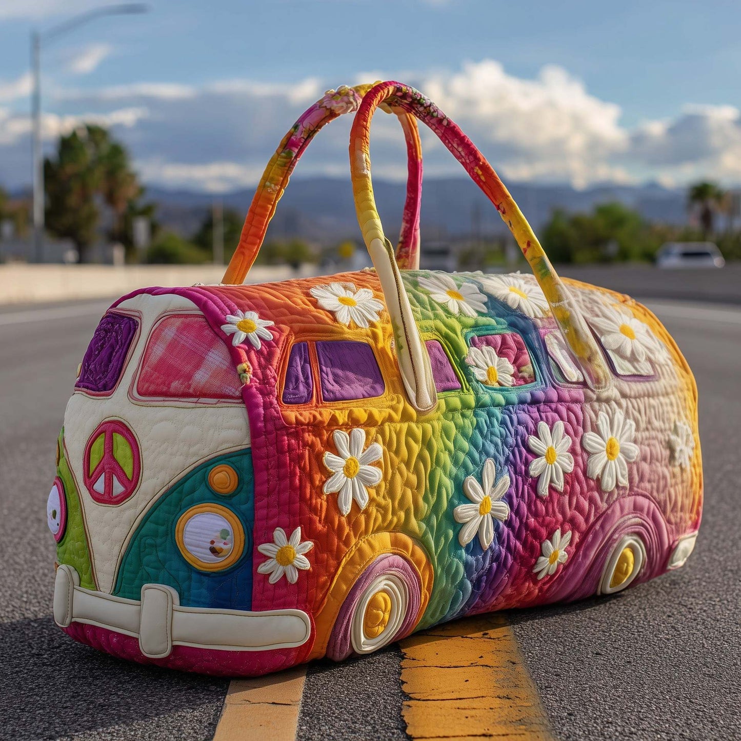 FloraVoyage Quilted Flower Travel Bag C3.2