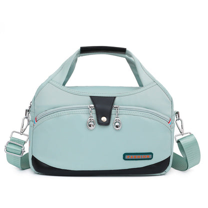 Nylon Crossbody Bag with Anti-Theft Protection