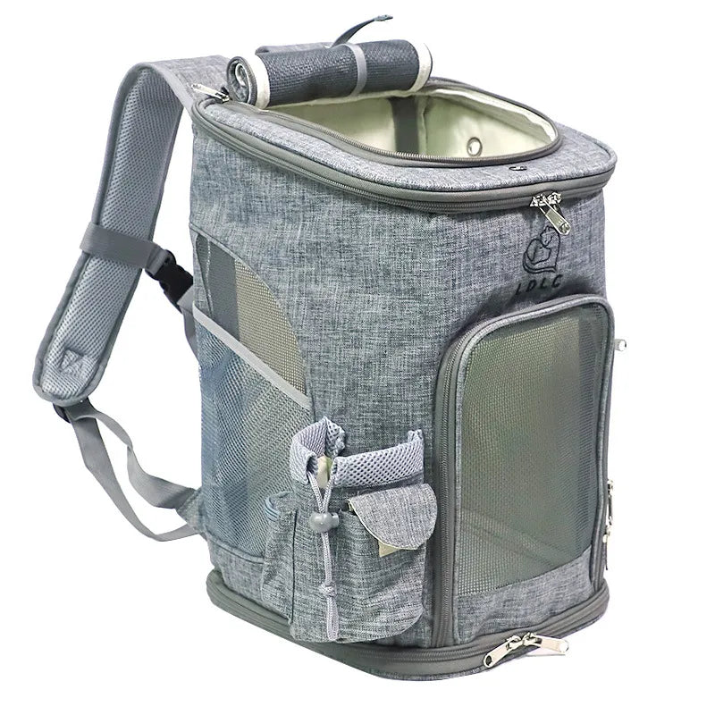 Foldable Pet Carrier Rucksack with Ventilation Window