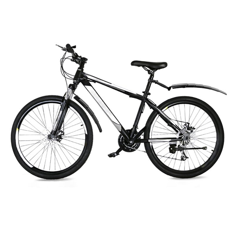 Adjustable retractable bicycle mudguard set
