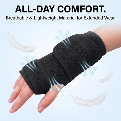 Wrist brace with splint