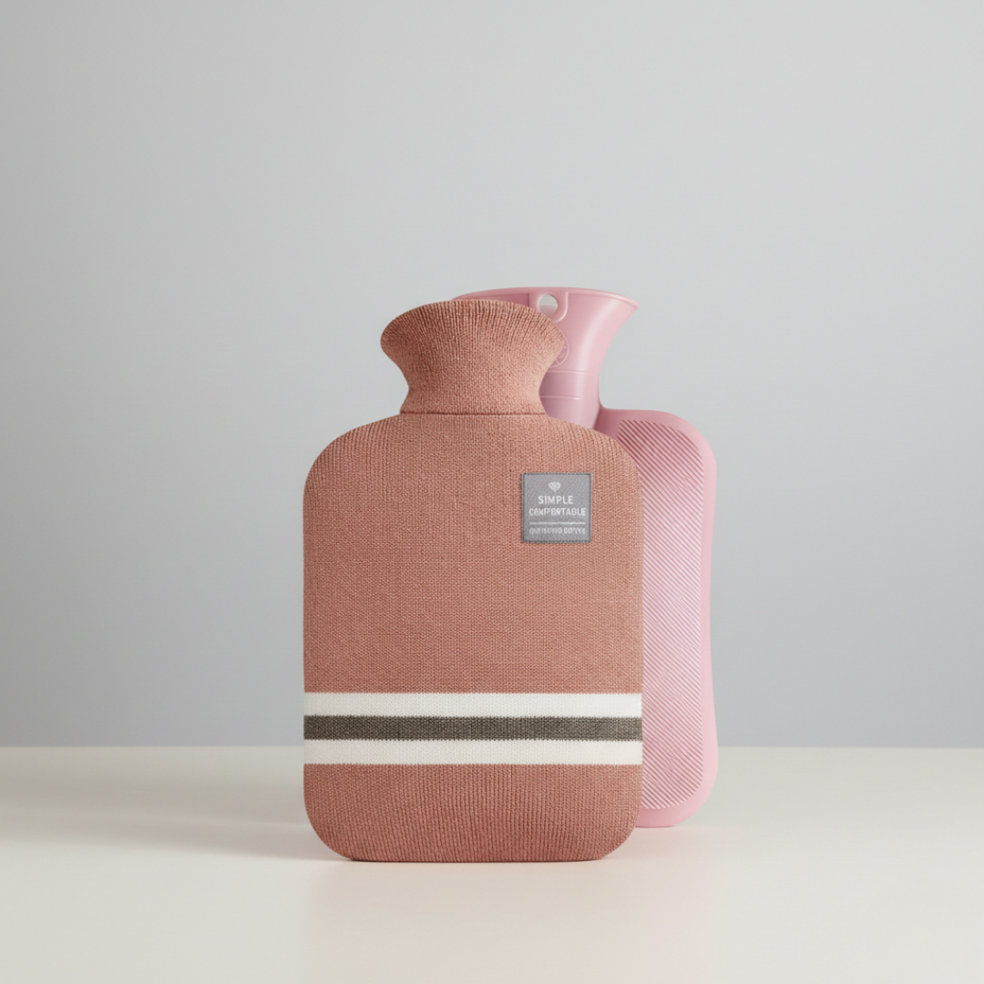 2L Hot Water Bottle with Knit Cover