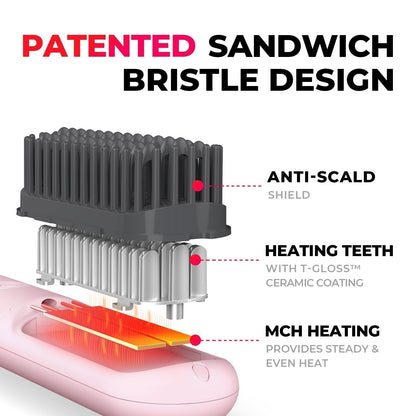 Cordless Hair Styler with Ceramic Brush, Rechargeable