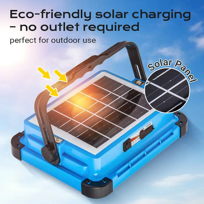 Solar Floodlight with Emergency Battery IP66