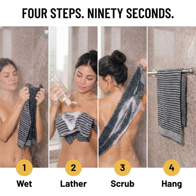 Exfoliating Cloth for Body Care