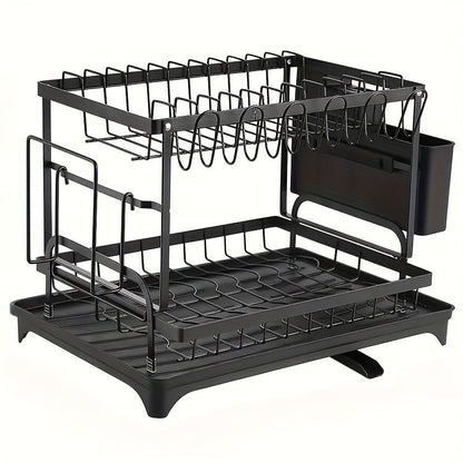 2-Tier Draining Rack with Drainage