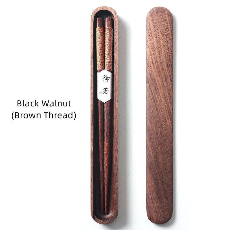 MASU Walnut Wood Chopsticks in Wooden Box