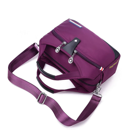 Nylon Crossbody Bag with Anti-Theft Protection