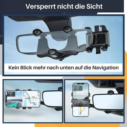 Car Phone Holder Rearview Mirror 360°
