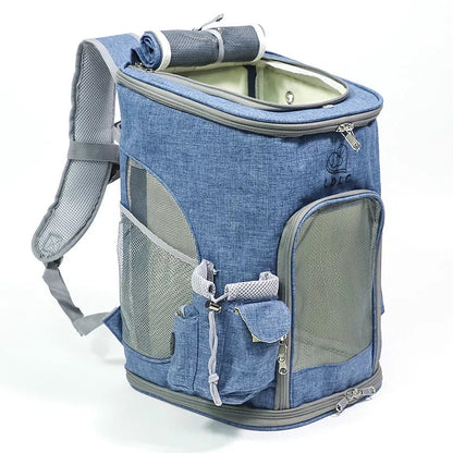Foldable Pet Carrier Rucksack with Ventilation Window
